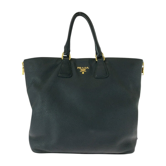 Prada Daino Handbag Leather Vitello Travel Bag Leather Handbag 2