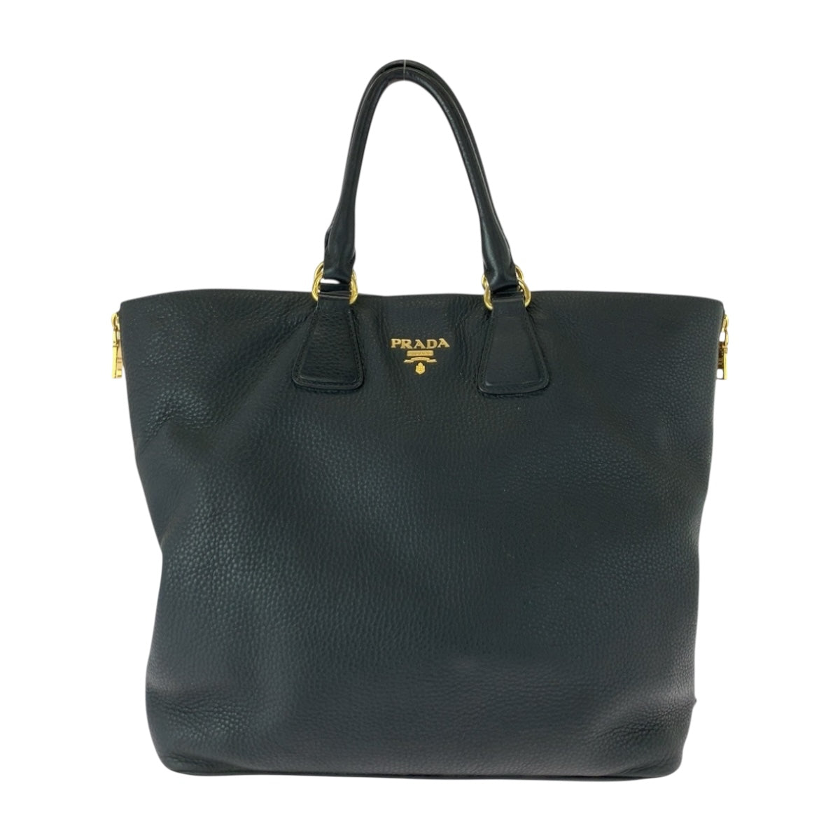 Tote Bag Goldmetal Vitterodino Leather Black
