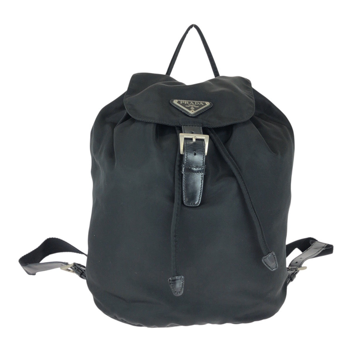 Backpack Silvermetal Test Triangle With Logo Handbag Nylon Black
