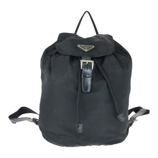 Backpack Silvermetal Test Triangle With Logo Handbag Nylon Black