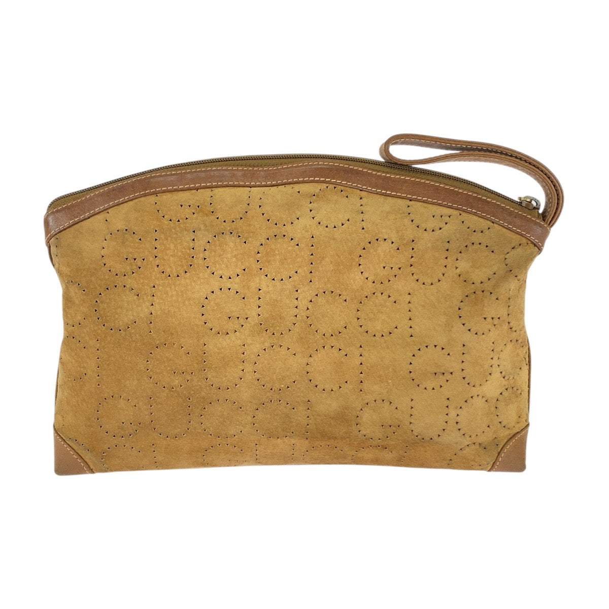 Gucci Clutch Bag Leather Suede