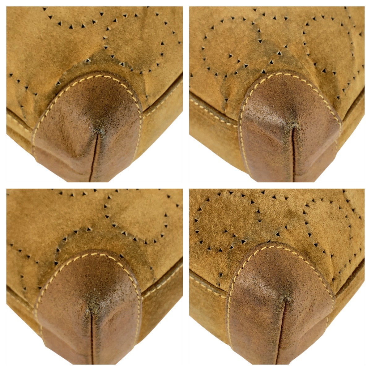 Gucci Clutch Bag Leather Suede