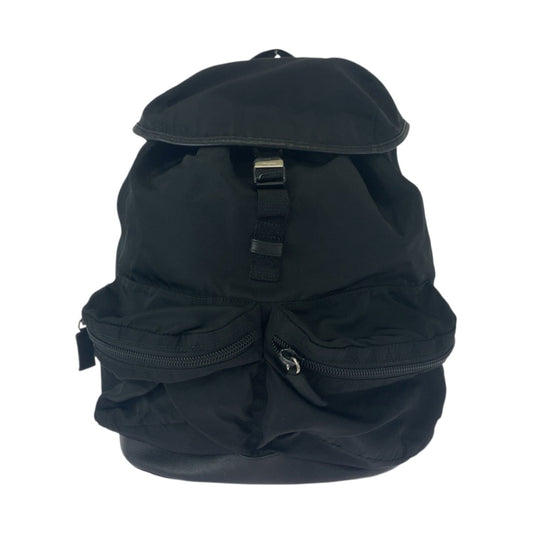 Backpack Test Triangle With Handbag Nylon Black