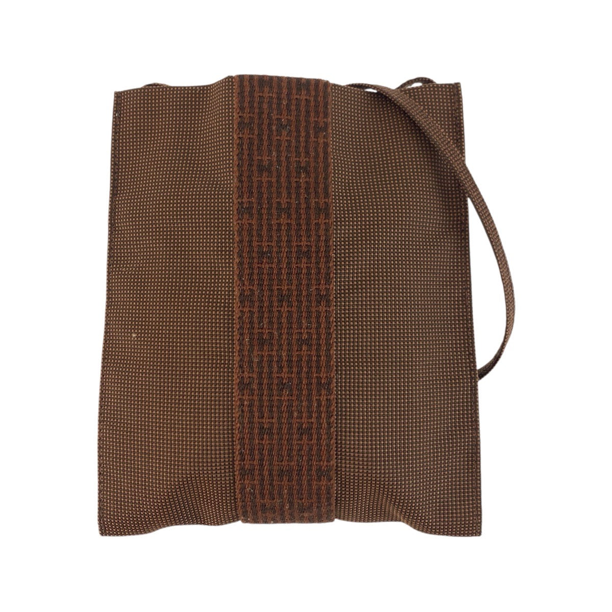 Hermes Shoulder Bag Her Line Canvas Brown