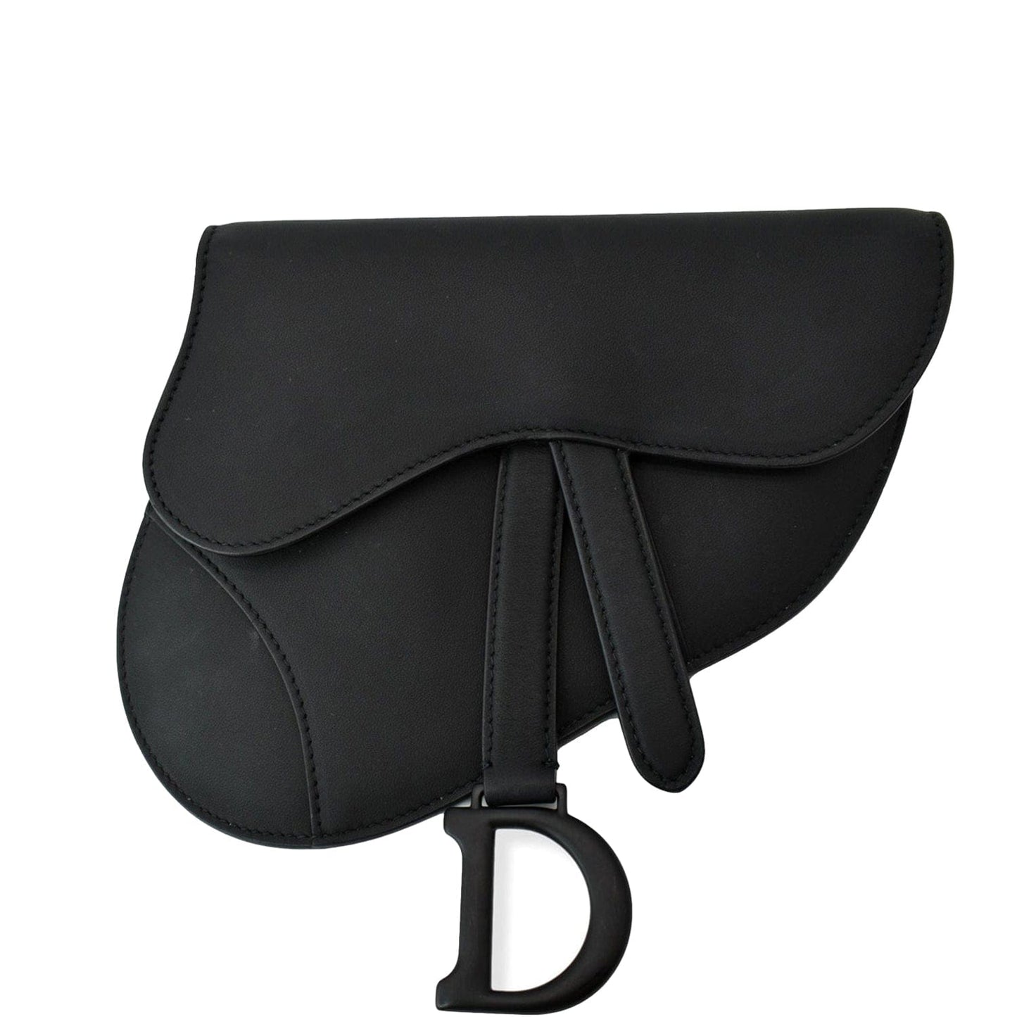 Dior Saddle Shoulder Bag Leather Black Mini