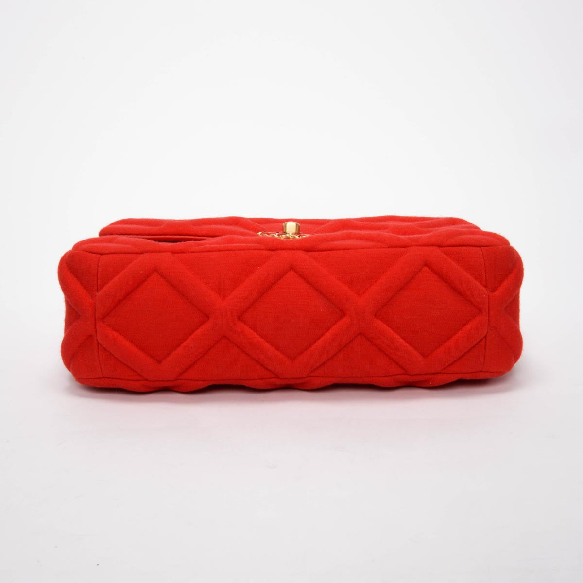 Chanel Red Quilted Jersey Large 19