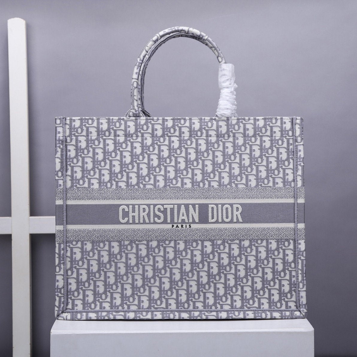 Book Cd Gray Large Book Tote Bag