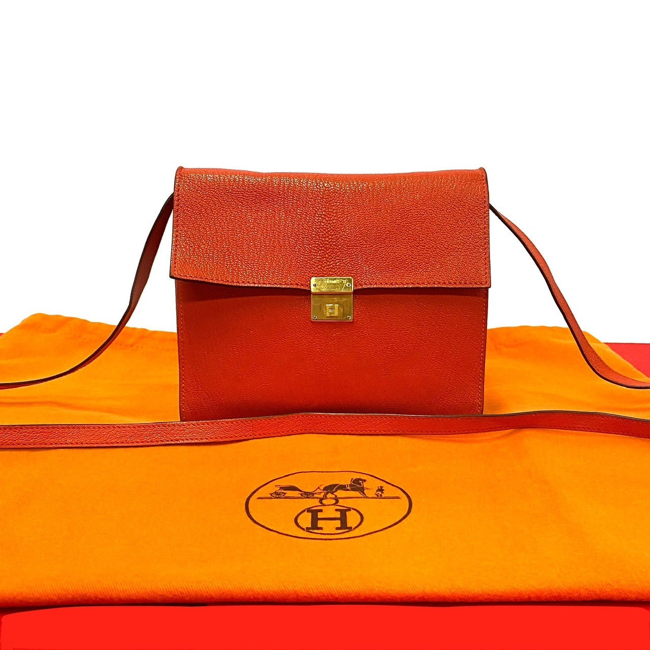 Hermes Shoulder Bag Negonda Clic Orange