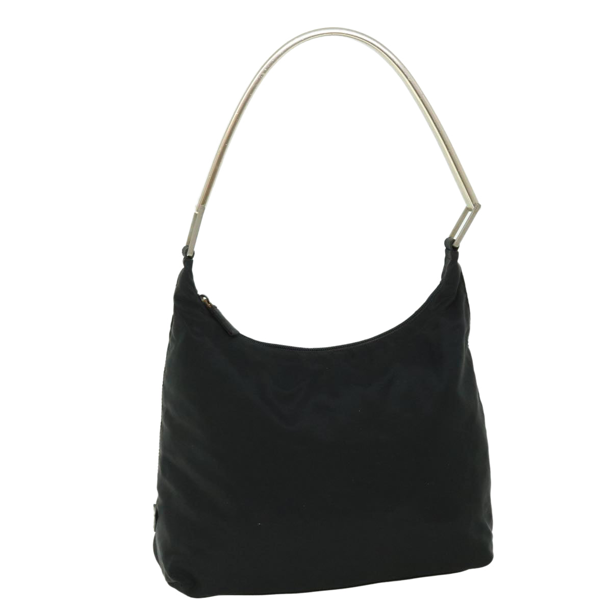 Prada Shoulder Bag Auth Nylon Black Black Auth 51650
