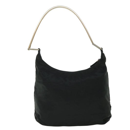 Prada Shoulder Bag Auth Nylon Black Black Auth 51650