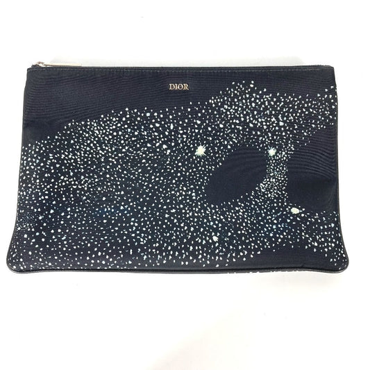 Dior Clutch Bag Doig Doig Mens Nylon Black