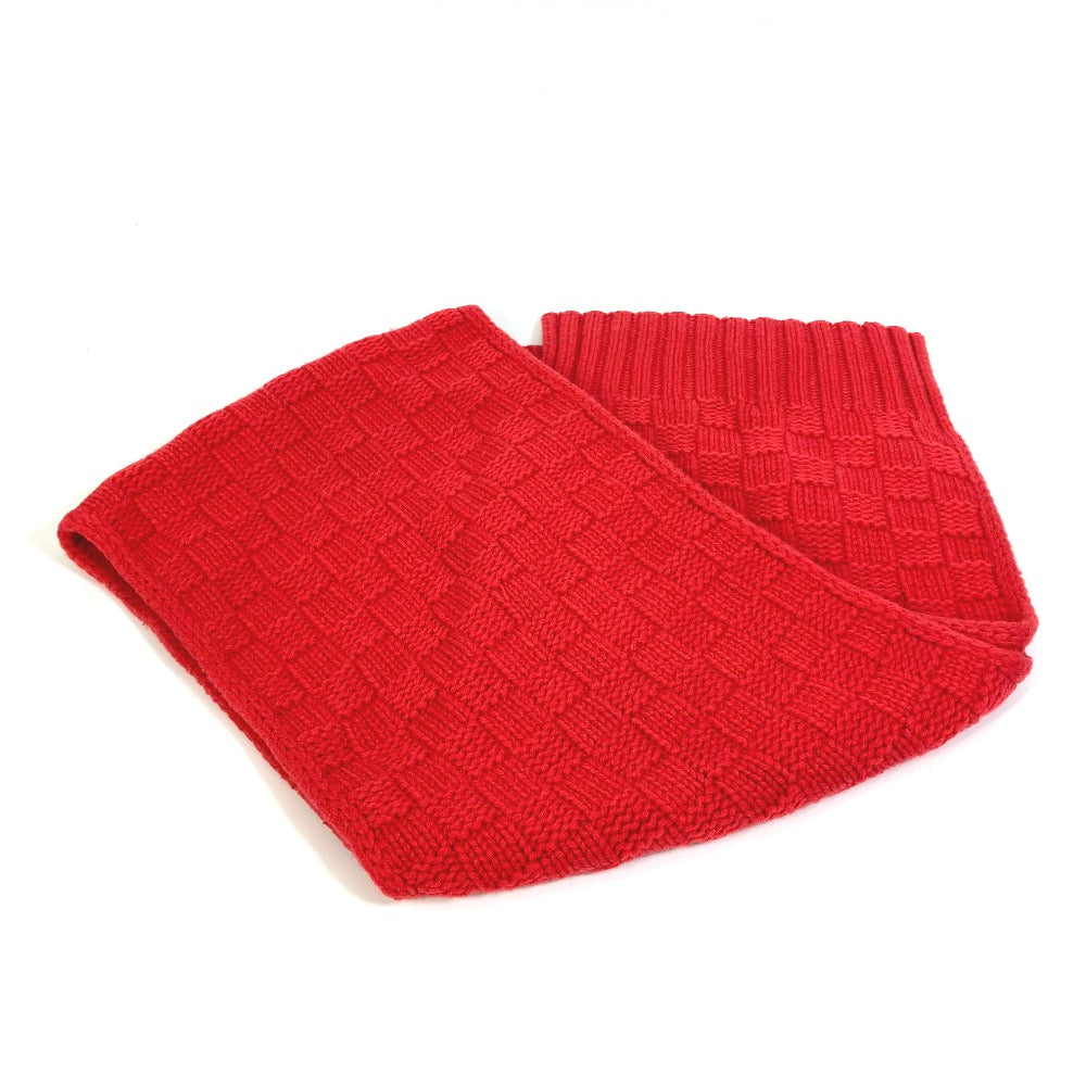 Louis Vuitton Scarf cashmere Damier Escharp Helsinki Red