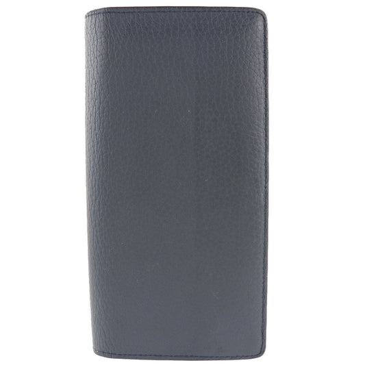 Louis Vuitton Long Purse M58818 Taurillon Clemence Blue Navy Wallet Case