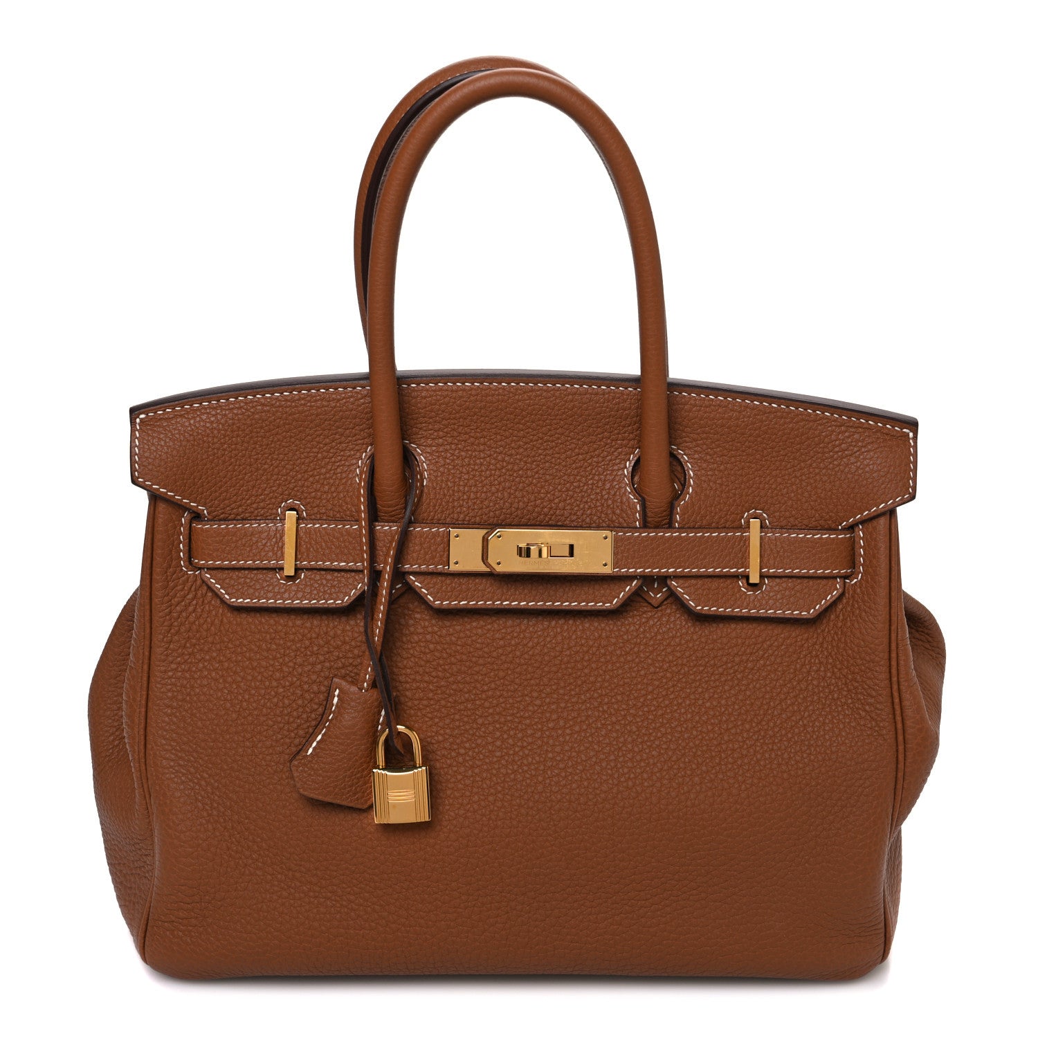 Hermes Togo Birkin Handbag Gold Travel Bag 30 Gold 1756174
