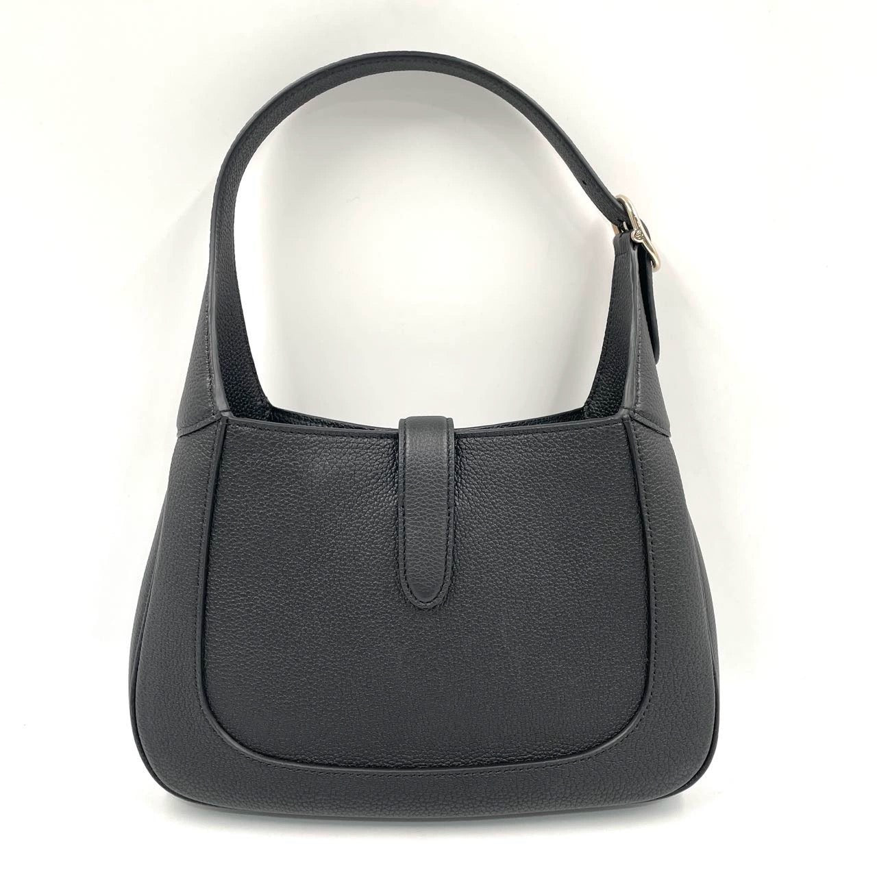 Gucci Jackie Pebbled Never Worn Leather Black Small Travel Bag