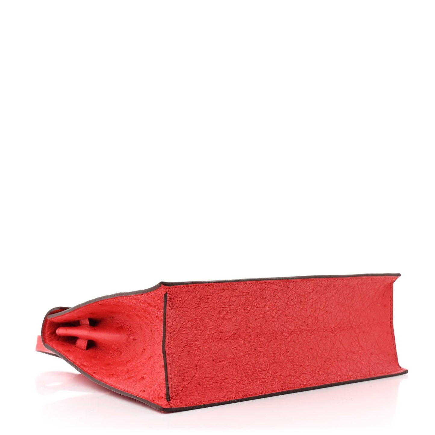 Hermes Ostrich Kelly Danse Ii Belt Bag Rouge Vif