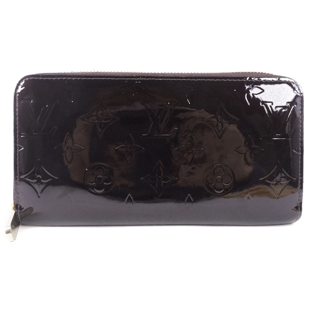 Louis Vuitton Long Purse M93522 Vernis wine- Monogram Red Wallet Case