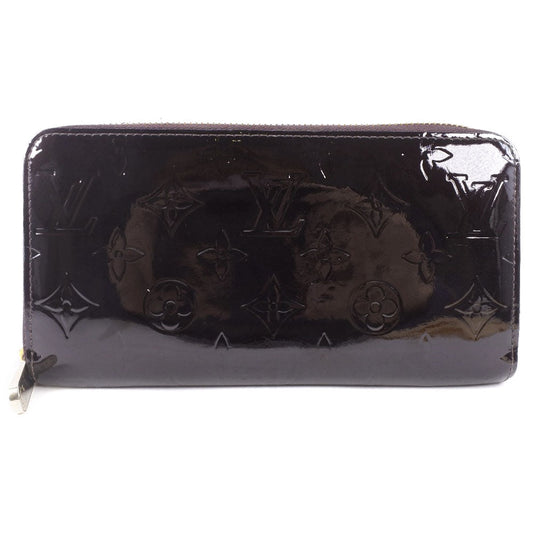 Louis Vuitton Long Purse M93522 Vernis wine- Monogram Red Wallet Case