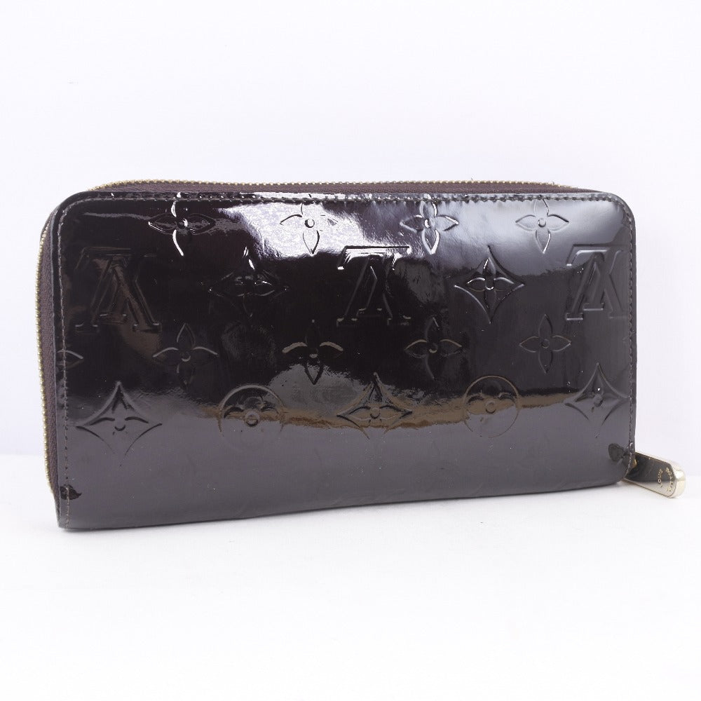 Louis Vuitton Long Purse M93522 Vernis wine- Monogram Red Wallet Case