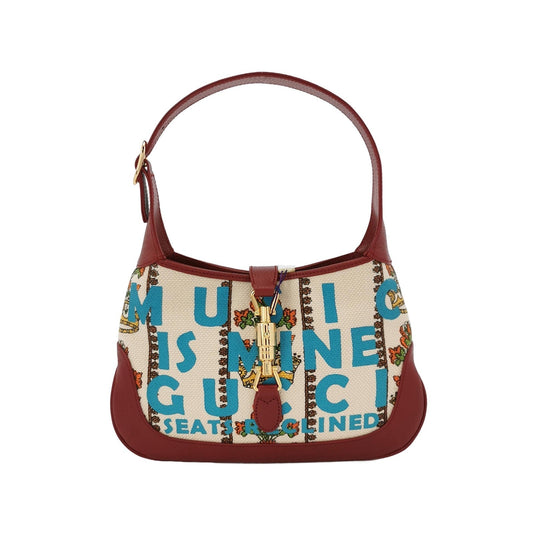 Gucci Jackie Centennial 100 Year Special Leather Canvas Travel Bag