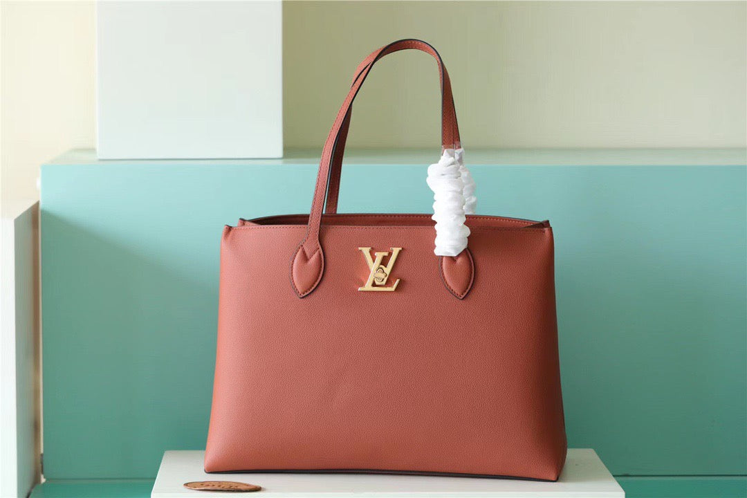 Top Quality Lockme Shopper Grain Chataigne For Brown Crossbody Bag