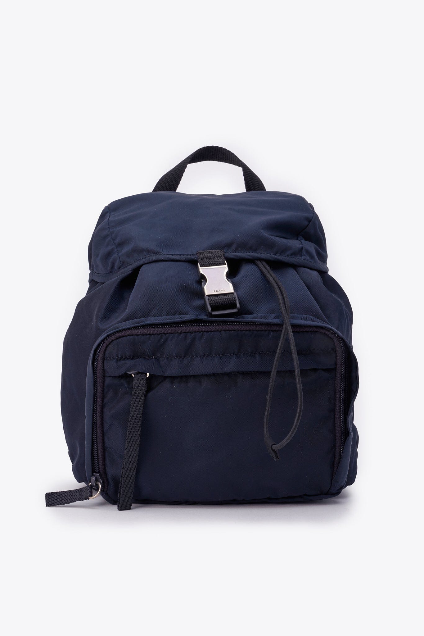 Prada Shoulder Bag Backpack Nylon Navy Small