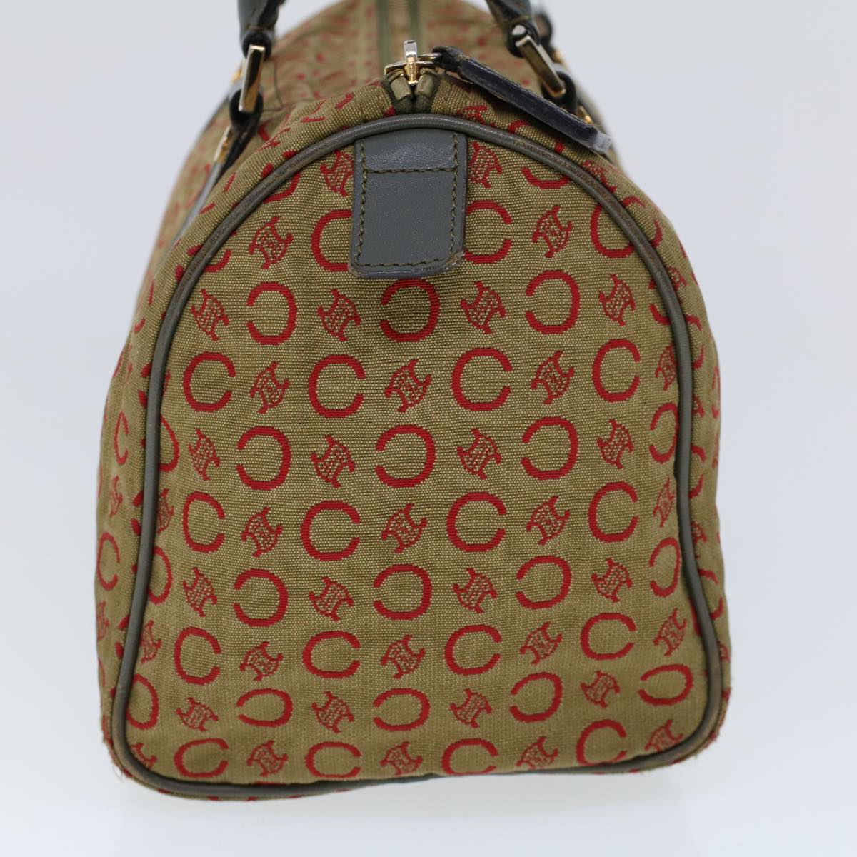 Luxury C Macadam Hand Bag Khaki Leather Canvas Travel Bag
