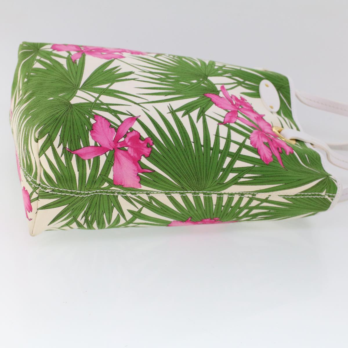 Luxury Botanical Pattern Tote Bag Canvas Pink