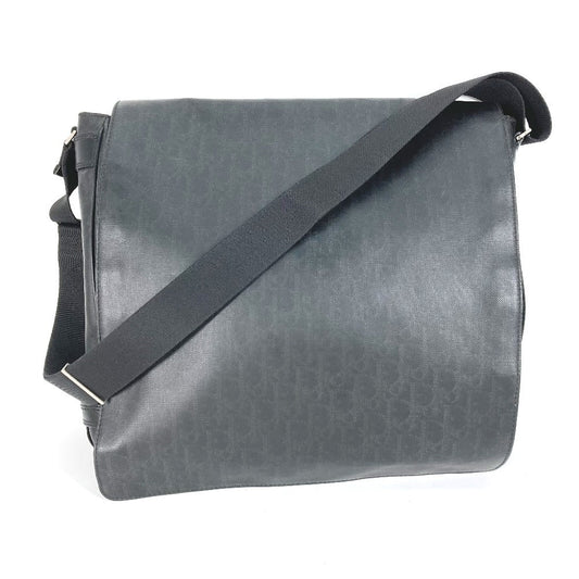 Dior Shoulder Bag Pvc Crossbody Trotter Oblique Mens Black Logo Crossbody Bag
