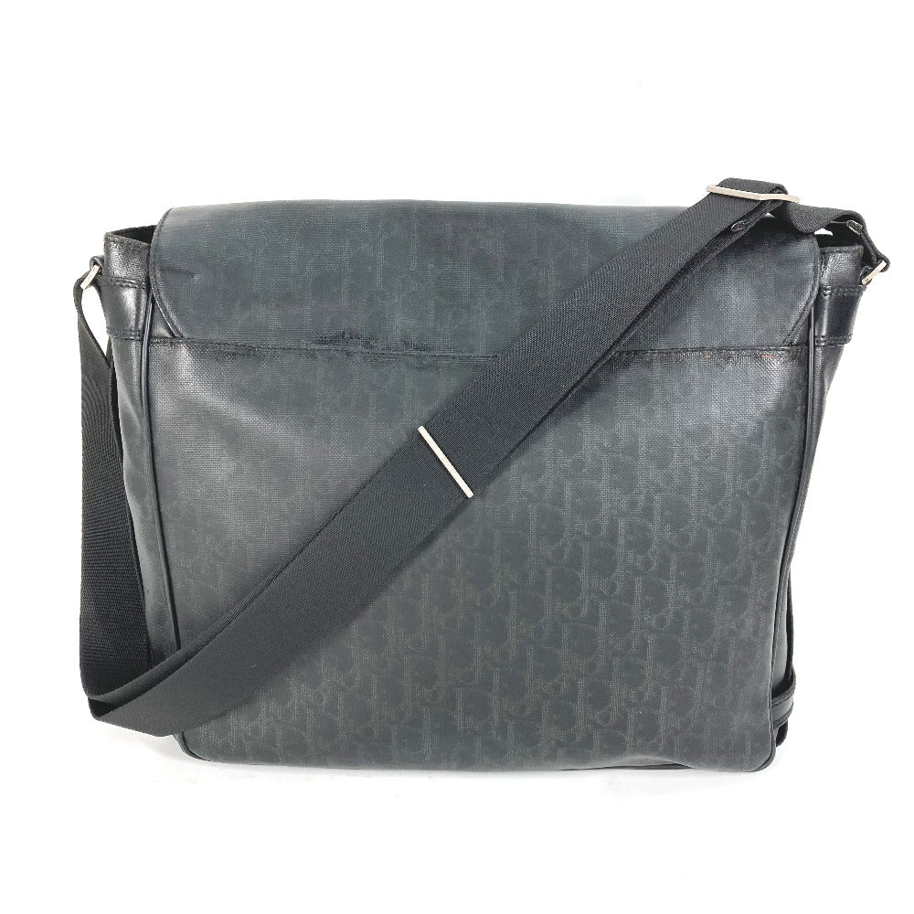 Dior Shoulder Bag Pvc Crossbody Trotter Oblique Mens Black Logo Crossbody Bag