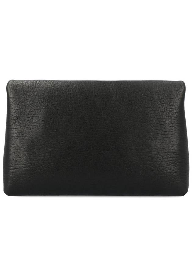 YSL Saint Laurent Luxury Trending Cassandre Embellished Clutch Bag Leather Black Cia 1000 6