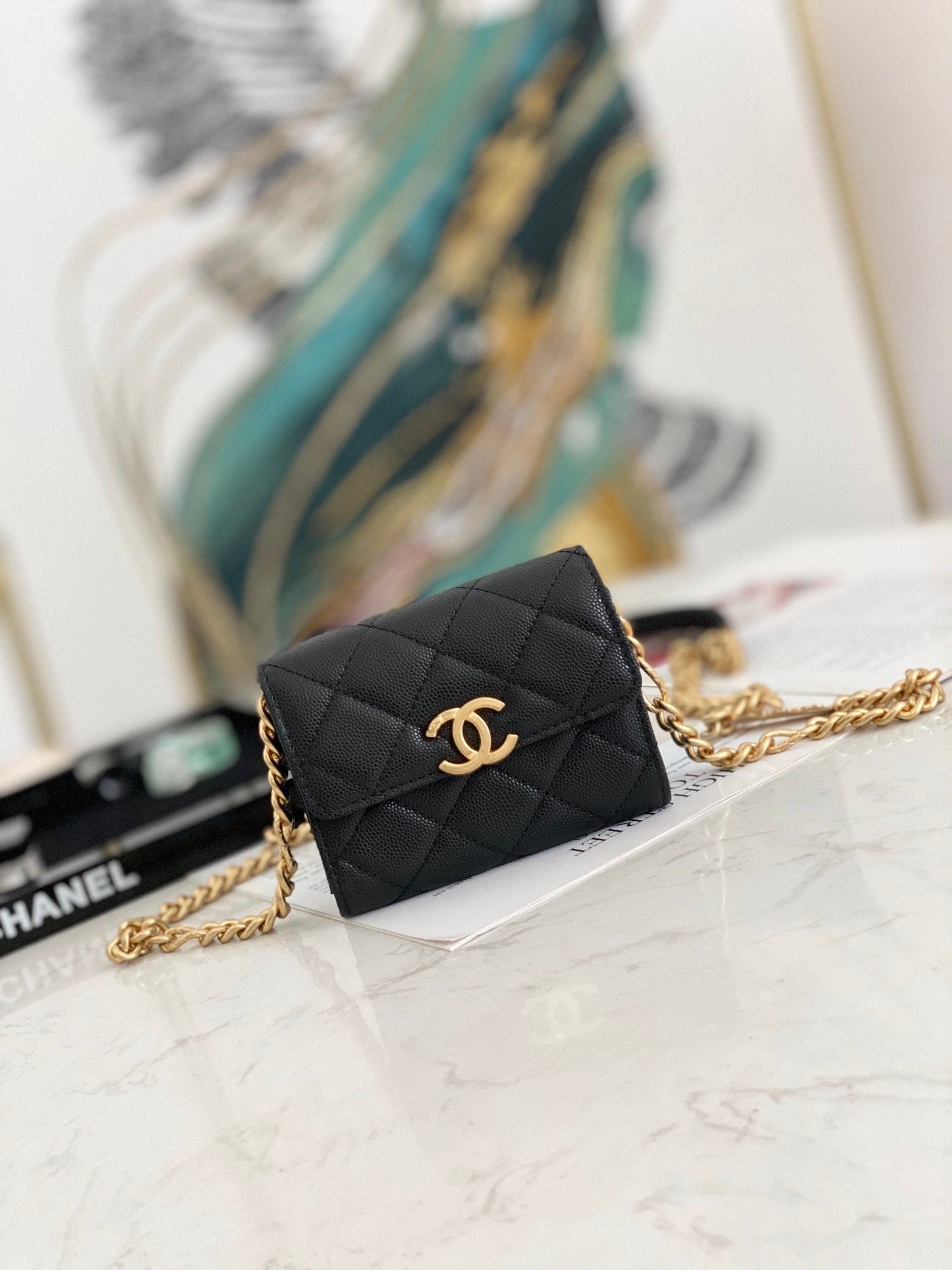 Chlmini Top Qualityap Bag Toned Hardware For Black Gold Travel Bag