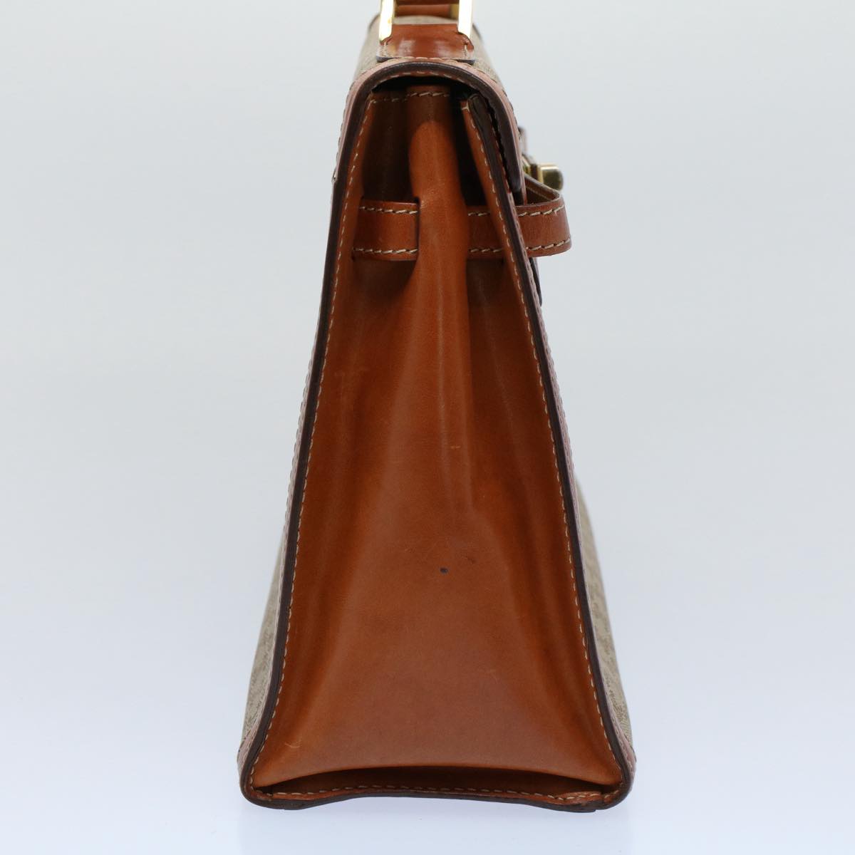 Luxury Macadam Hand Bag Pvc Beige Leather Canvas Travel Bag