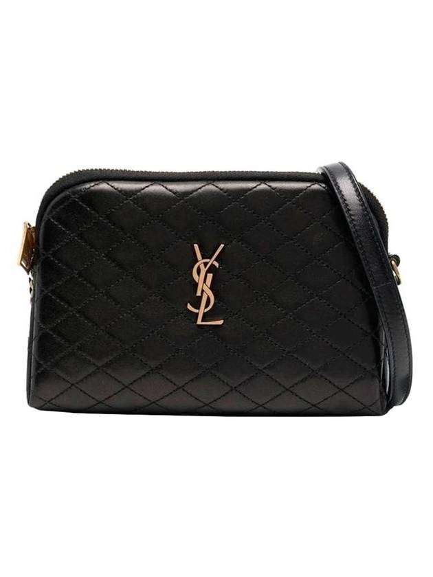 YSL Saint Laurent Saint Laurent Trending Gaby Lambskin Cross Bag Quilted Black Travel Bag