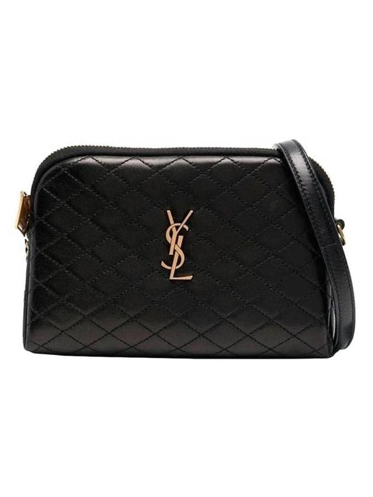 YSL Saint Laurent Saint Laurent Trending Gaby Lambskin Cross Bag Quilted Black Travel Bag