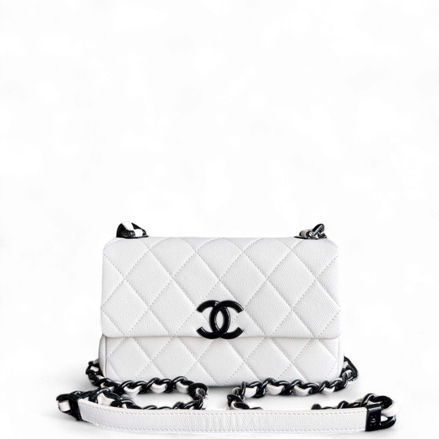 Chanel Seasonal Flap Small - Caviar My Everything Quilted Black Handbag
