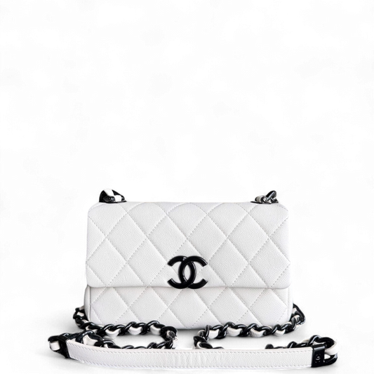 Chanel Seasonal Flap Small - Caviar My Everything Quilted Black Handbag