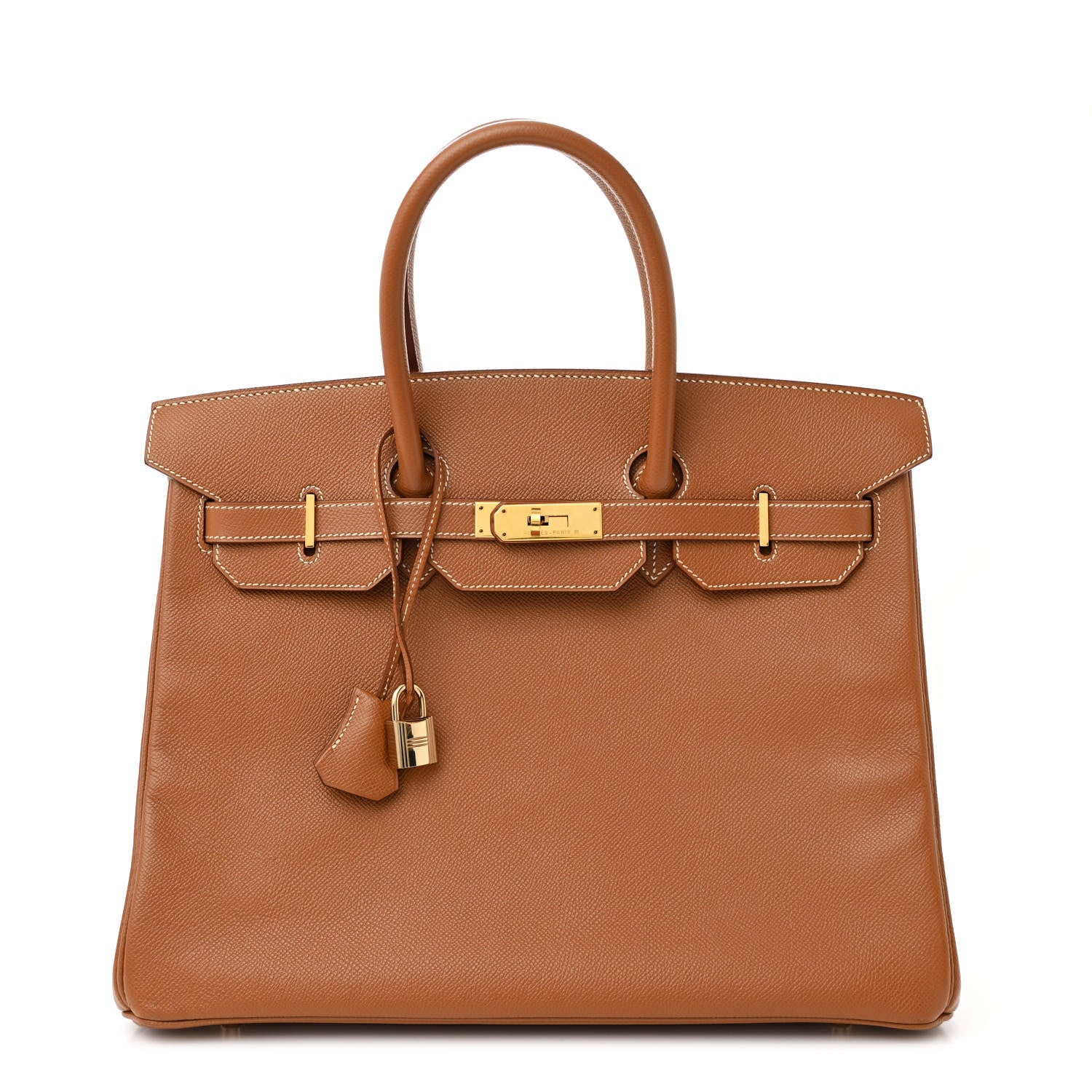 Hermes Courchevel Birkin Handbag Gold Travel Bag