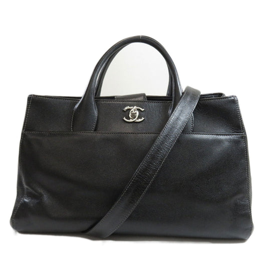 Chanel Coco Mark 2way Metal Fittings Tote Bag Silver