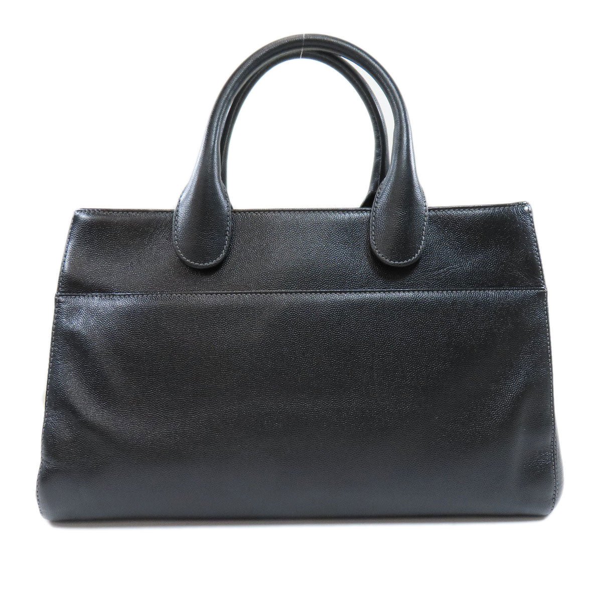 Chanel Coco Mark Metal Fittings 2way Handbag Silver