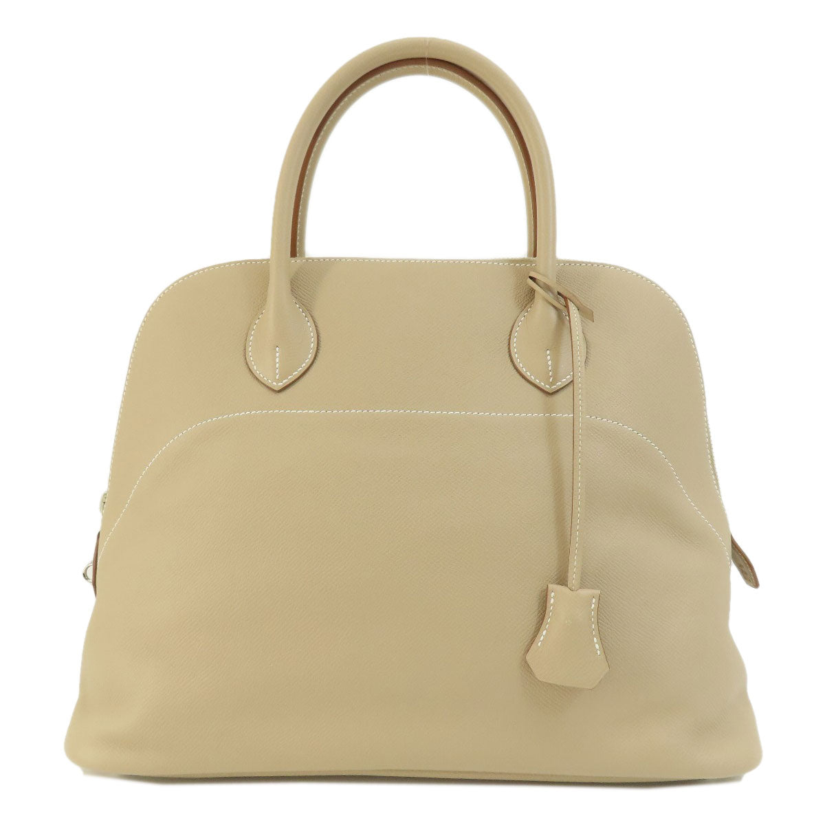 Hermes Handbag Epsom Bolide Relax Silvermetal Beige Travel Bag