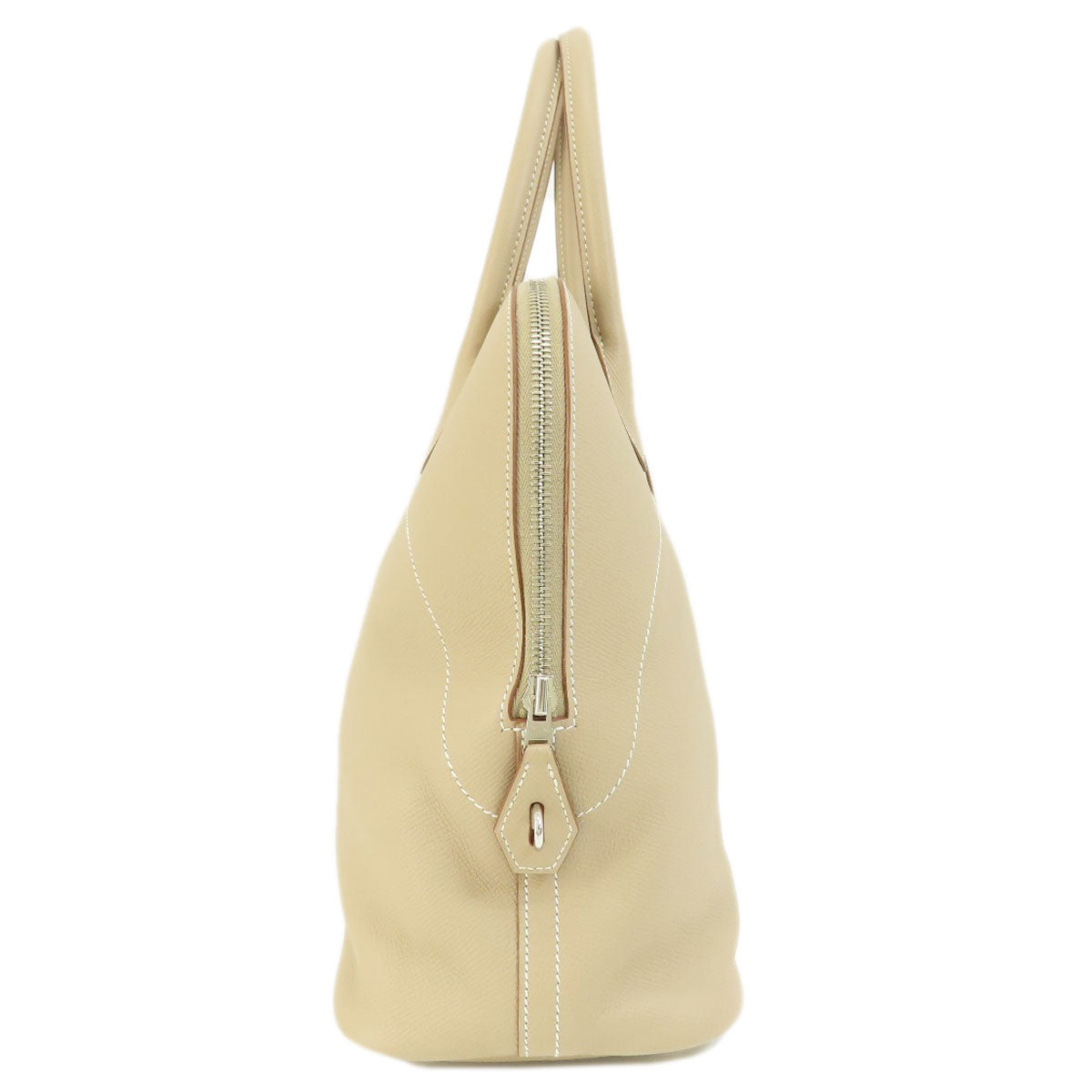 Hermes Handbag Epsom Bolide Relax Silvermetal Beige Travel Bag