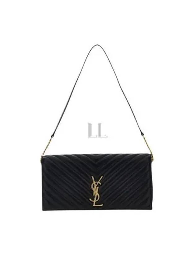 YSL Saint Laurent Saint Laurent Trending Kate Lambskin Shoulder Bag Quilted Black