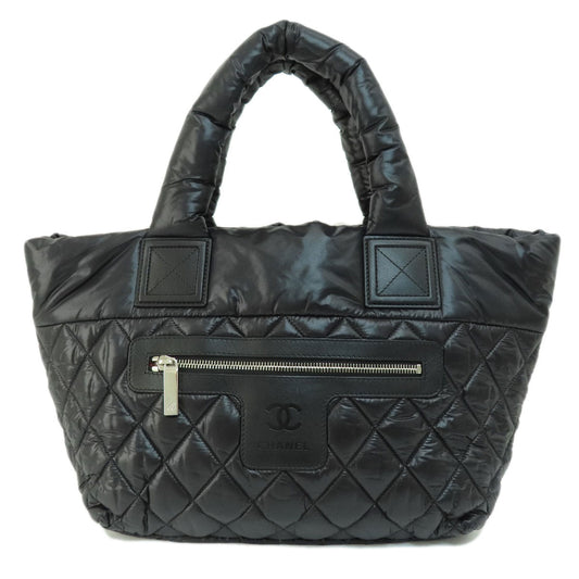 Chanel Coco Coon Tote Handbag Material Nylon Black Tote Bag