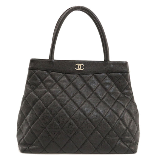 Chanel Coco Mark Metal Fittings Tote Bag Matelasse Silver