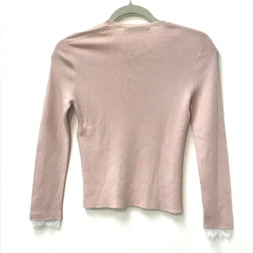 Dior Cardigan Cashmere, Silk Lace Knit Women I Pink Travel Bag