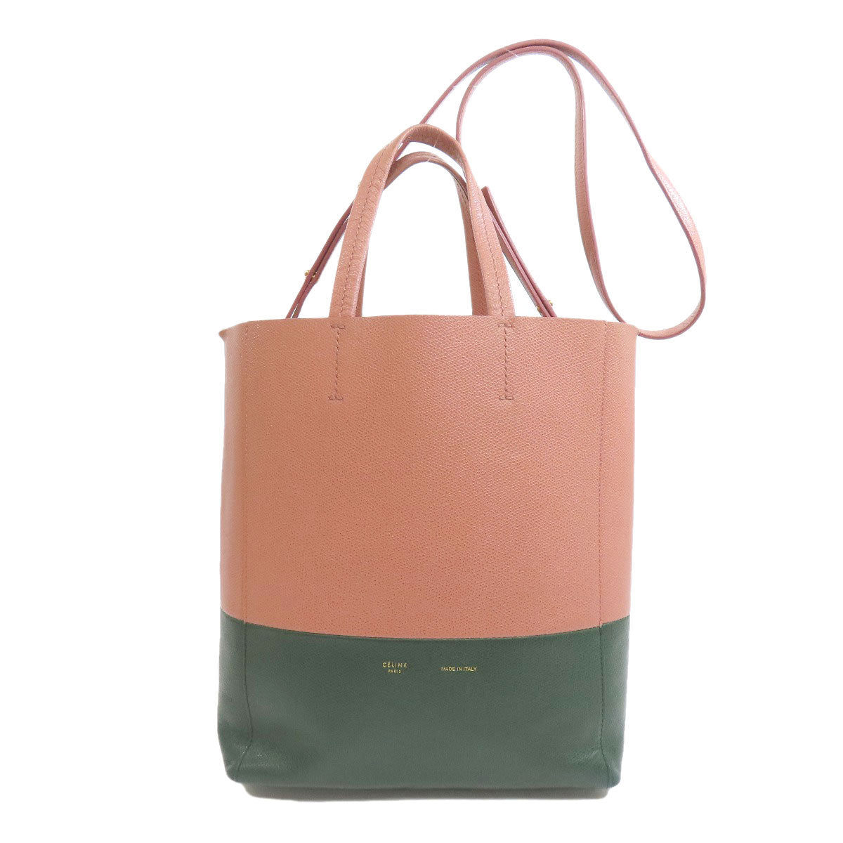 Tote Bag Vertical Cabas Way Leather Pink