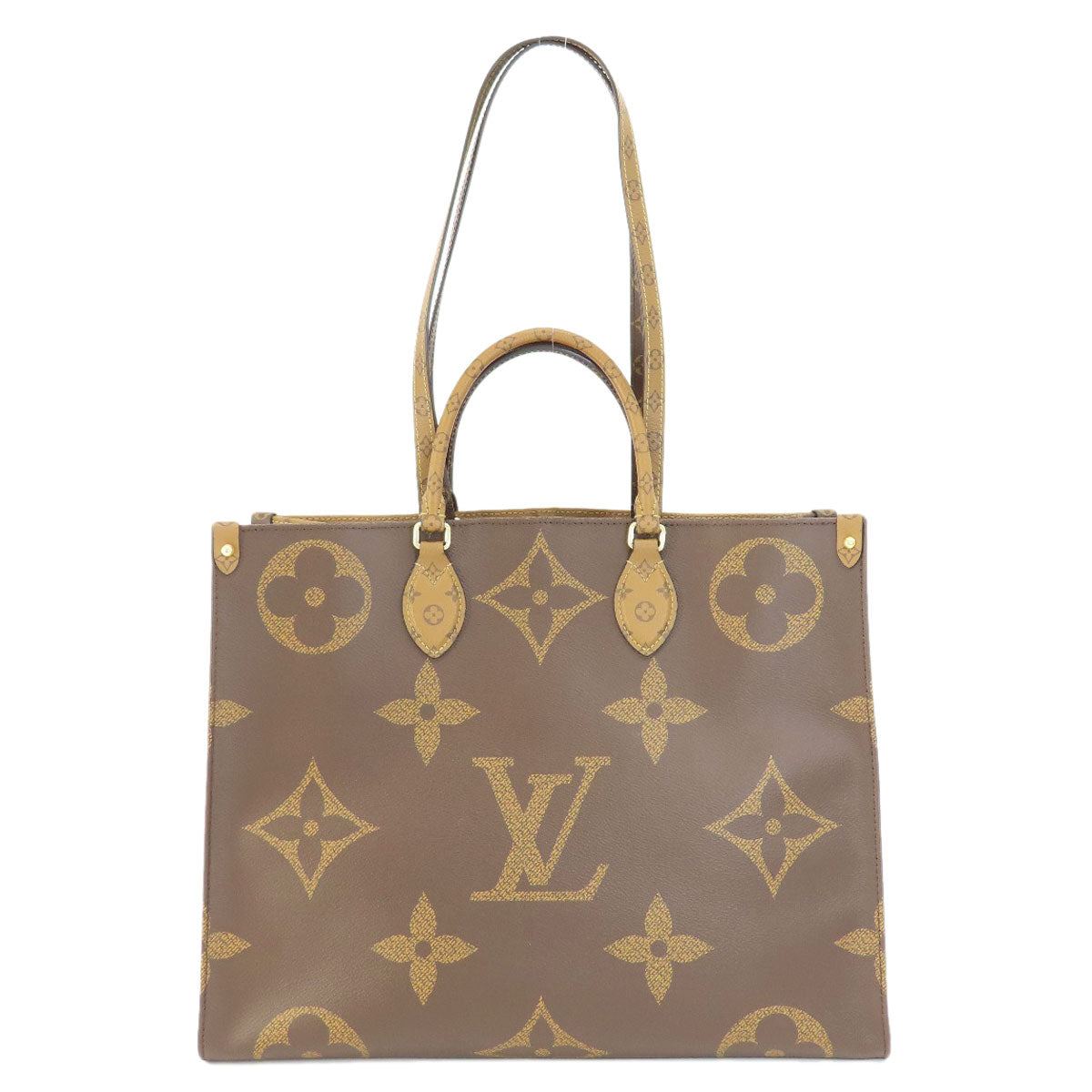 Louis Vuitton M44576 reverse On Go GM Monogram Brown Tote Bag