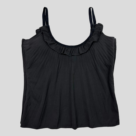 Prada Handbag Milano 00’s Pleated Frill Vest Top