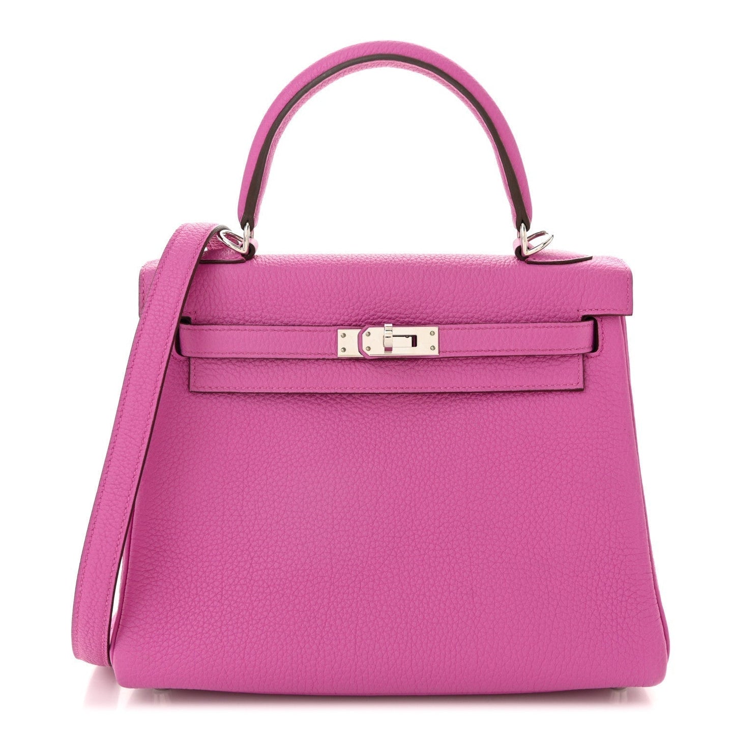 Hermes Togo Kelly Retourne Magnolia Handbag Travel Bag